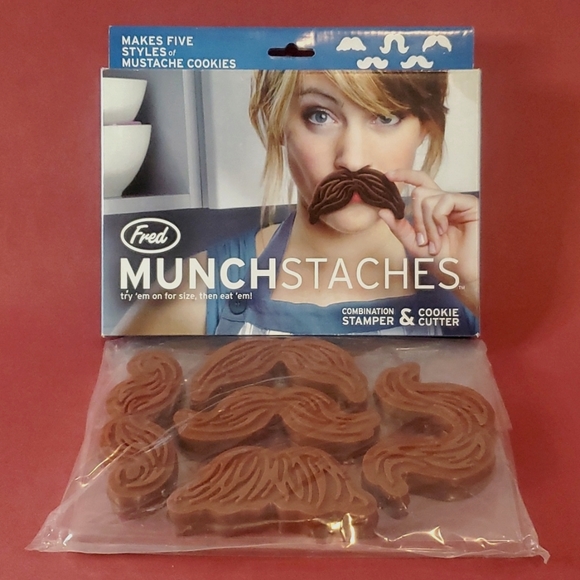 Fred Munchstaches Combination Stamper & Cookie Cutter. - Picture 1 of 3